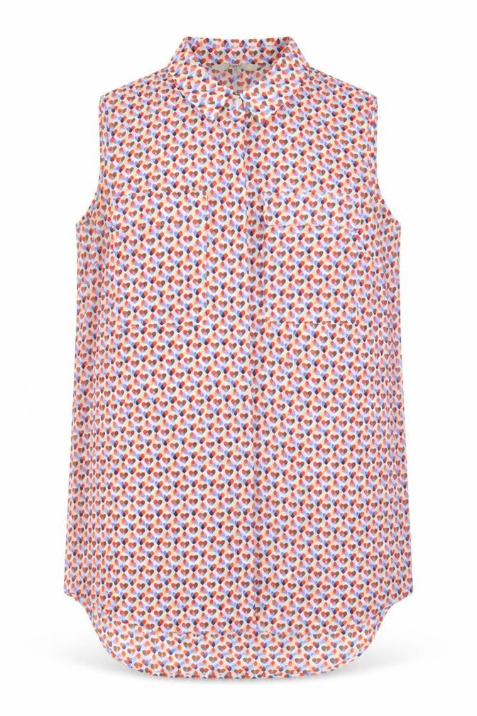 Next Women’s Multicoloured Collared Sleeveless Blouse