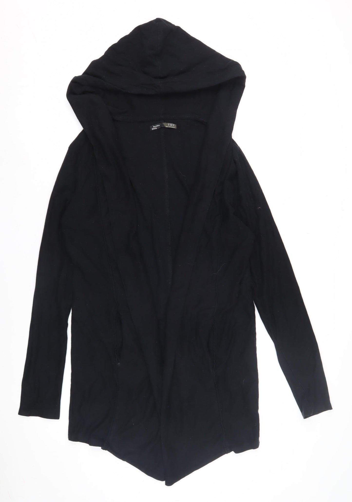 Bershka Black Women's Wrap Hoodie Size 8