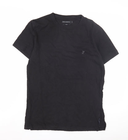 Additional front view of French Connection Men's Black Slim Fit T-Shirt S