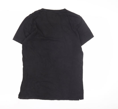 Back view of French Connection Men's Black Slim Fit T-Shirt S