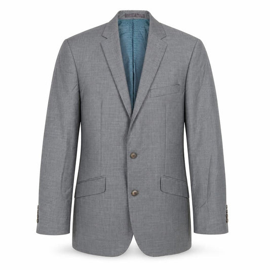 Greenwoods Men's Grey Single-Breasted Blazer, Size 38