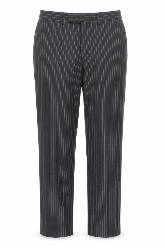 Next Women's Black Striped Wool Trousers 28