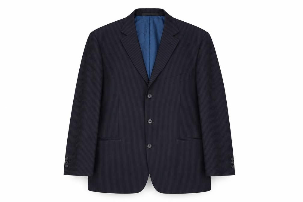 Marks & Spencer Men's Navy Blazer, 42 S, Striped