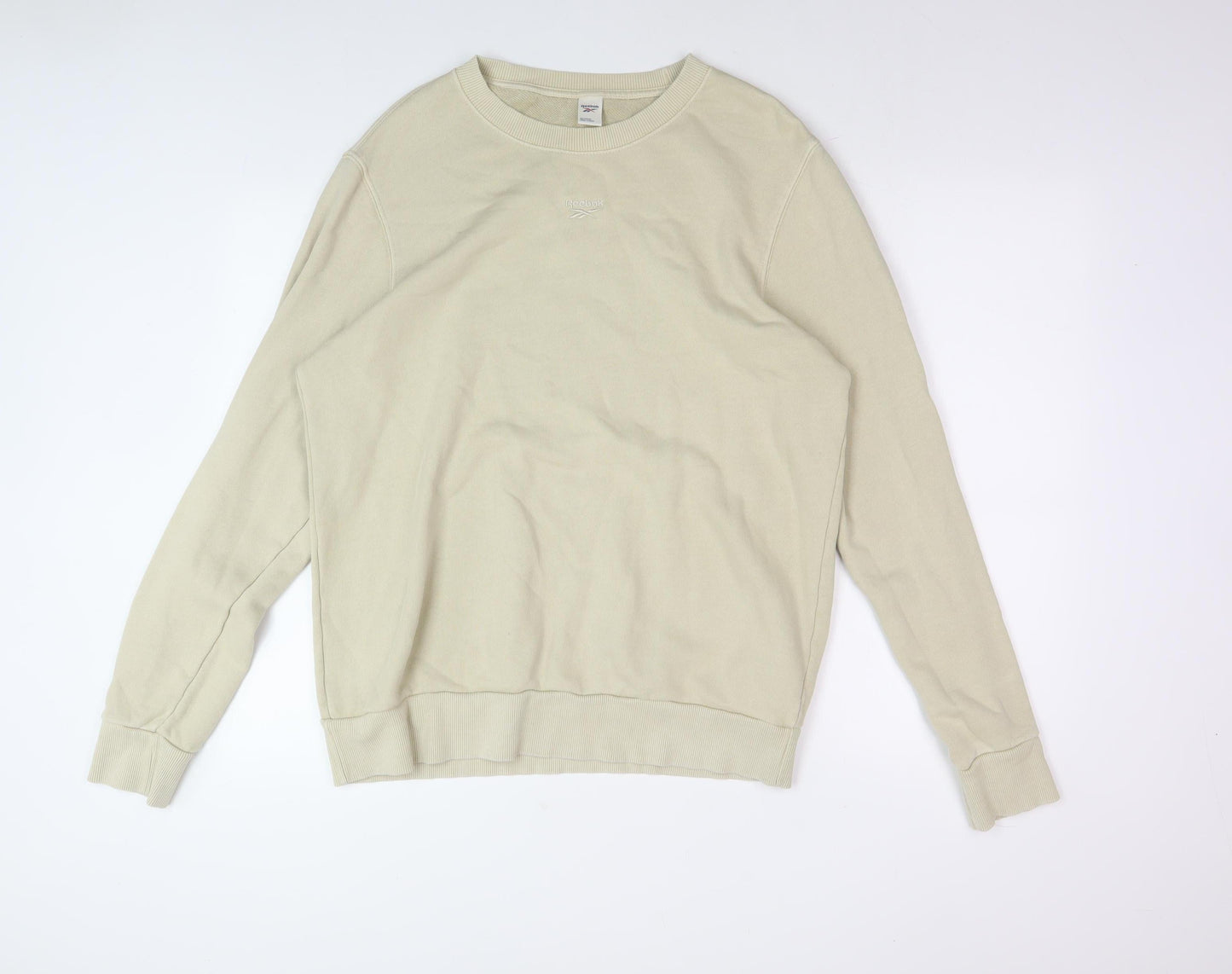 Reebok Men's Beige Pullover Sweatshirt Large