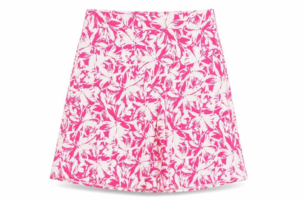 Marks & Spencer Women's Pink Knee Length Floral Skirt