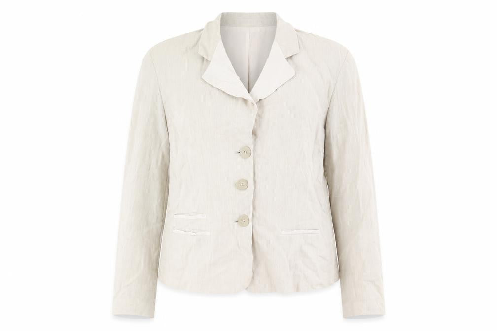 Aria Women's Beige Linen Suit Jacket Size 16