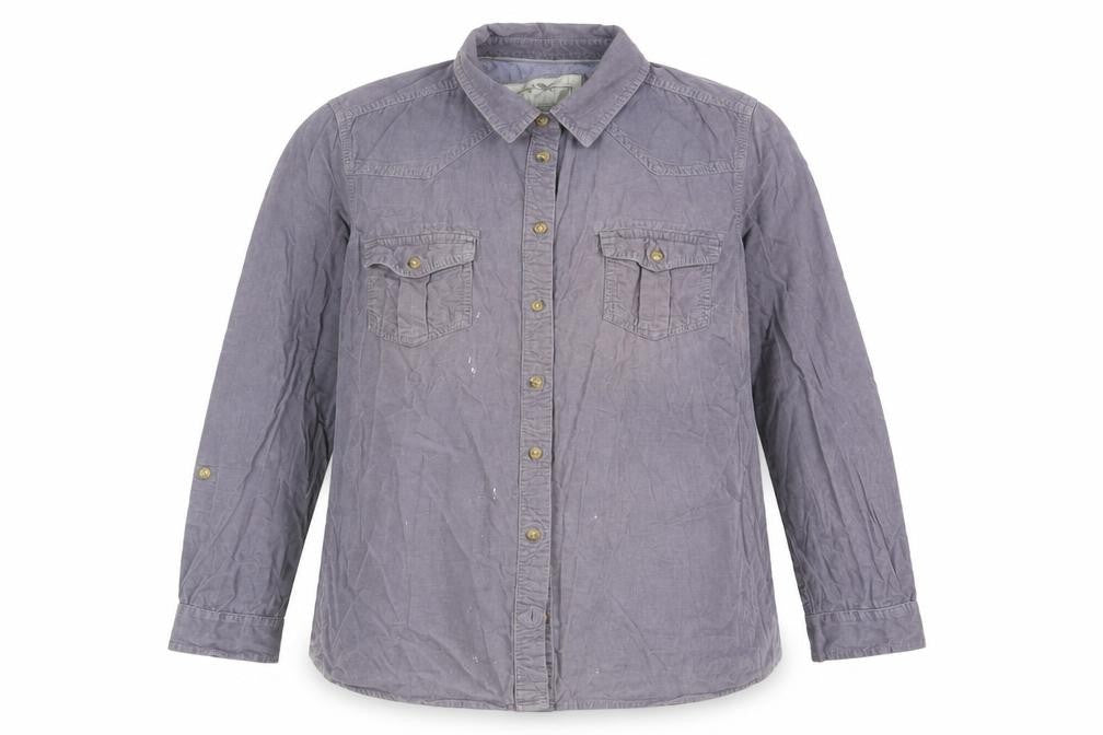 Marks & Spencer Women's Purple Button-Up Shirt Size 18