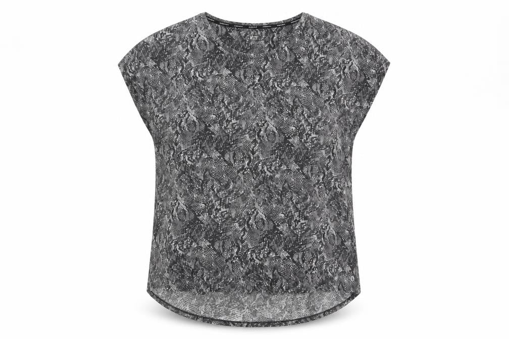 Marks & Spencer Women's Black Animal Print Top UK 24