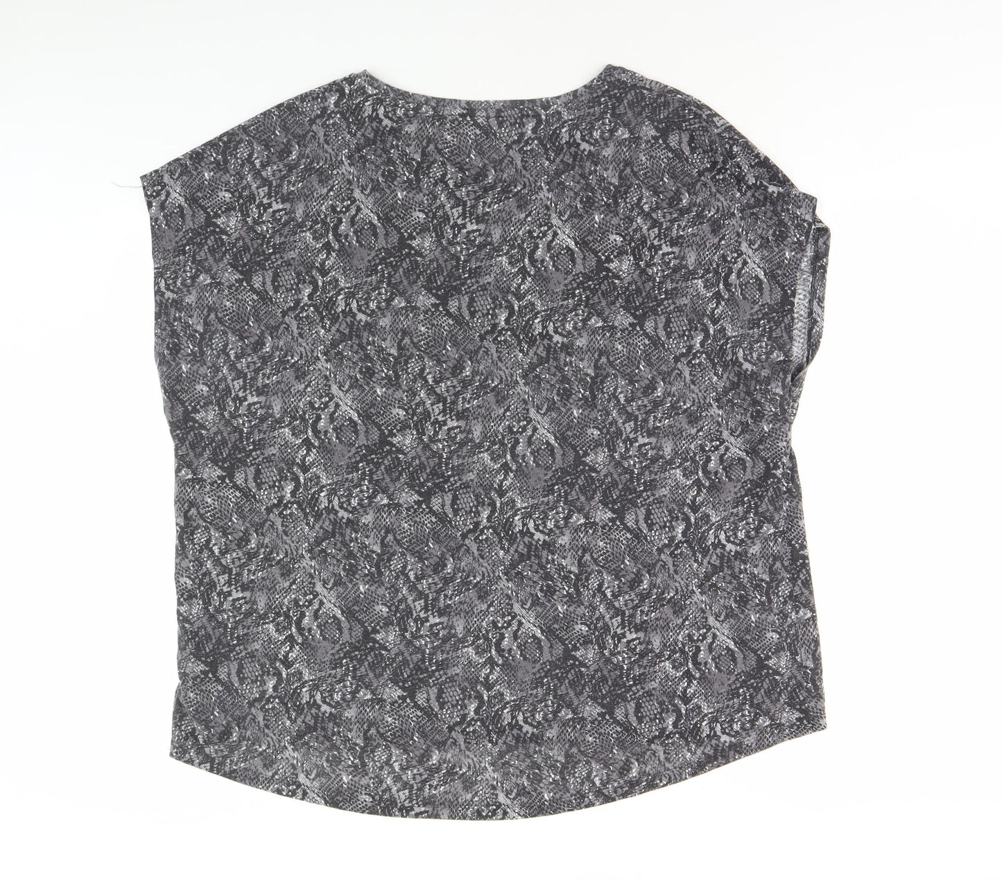 Marks and Spencer Women's Black Animal Print Top UK 24