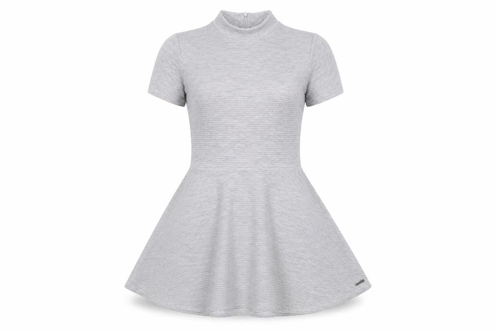 Superdry Women's Grey Fit & Flare Mini Dress