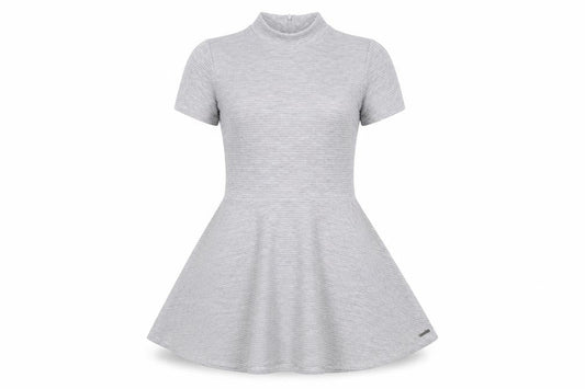 Superdry Women's Grey Fit & Flare Mini Dress