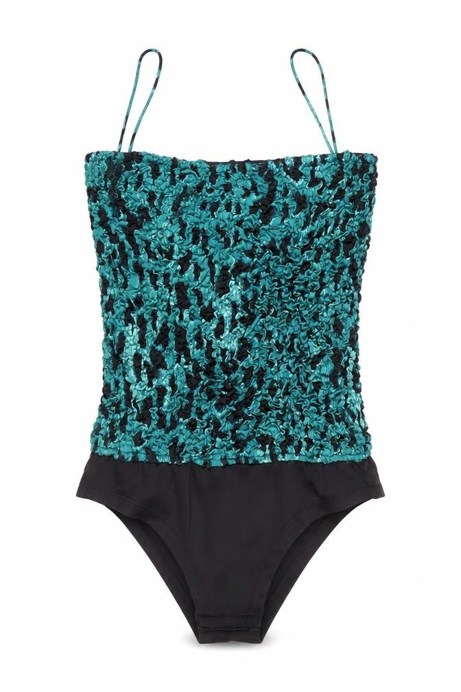 Dancing Leopard Women's Multicoloured Size 10 Spaghetti Strap Swimwear