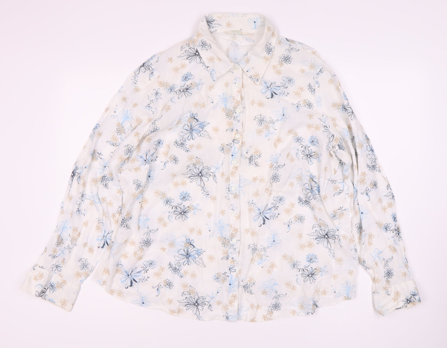Marks and Spencer Women's Multicoloured Floral Button-Up