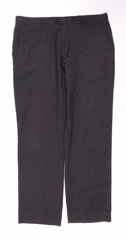 Next Women's Black Trousers 36R Regular Fit