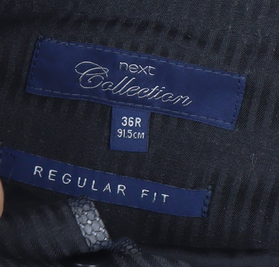 Next Women's Black Trousers 36R Regular Fit