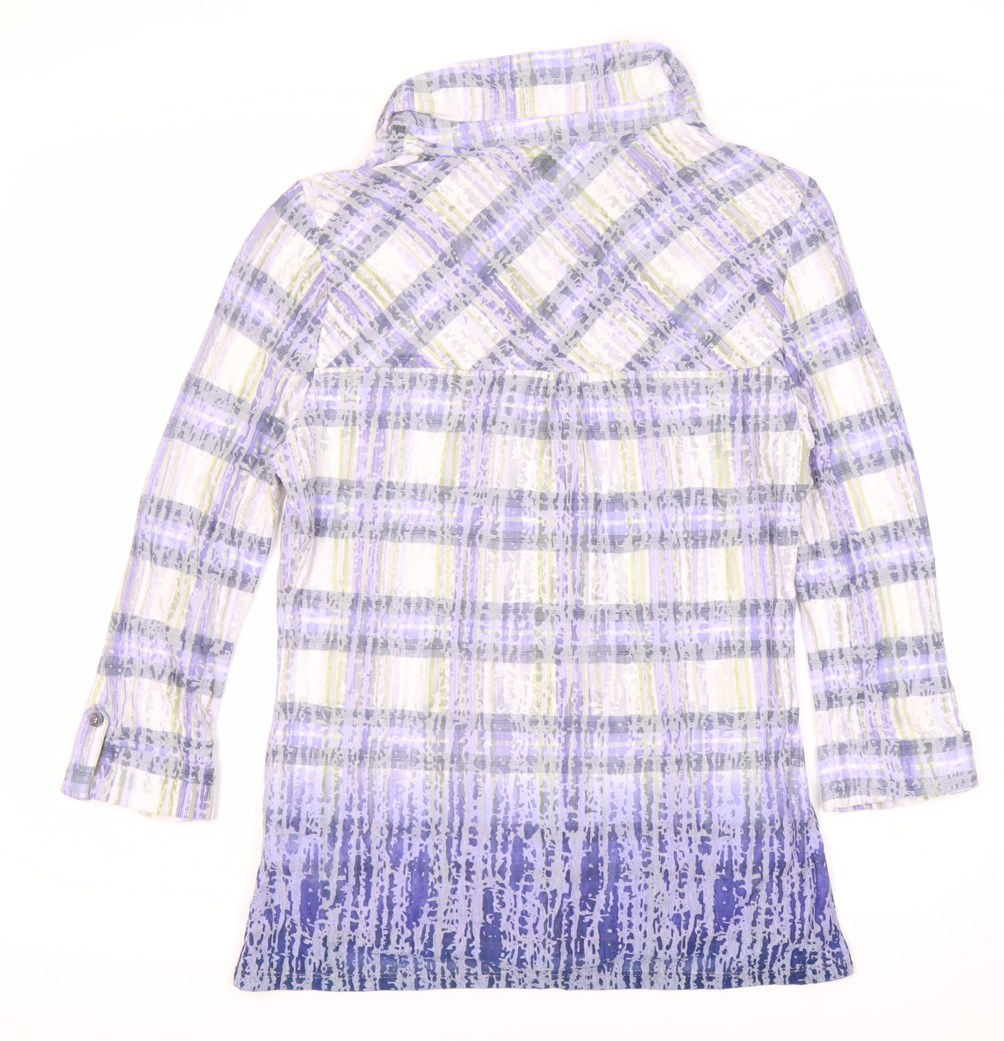 Marks and Spencer Women's Multicoloured Plaid Blouse, Size 10