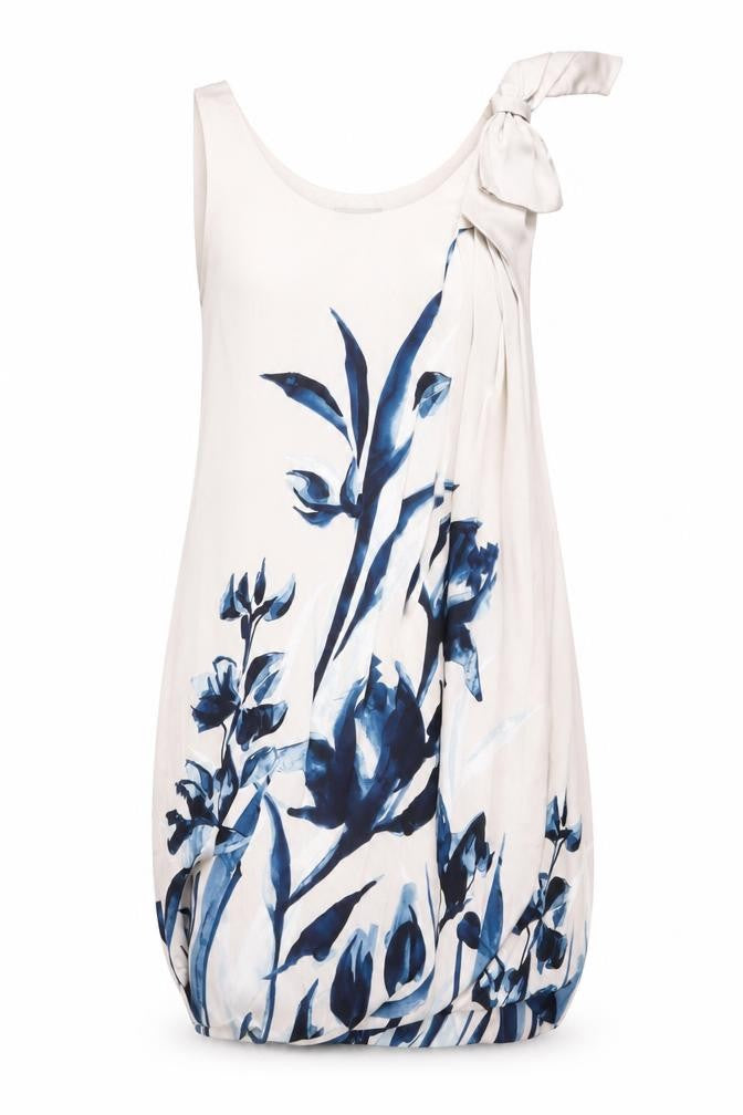 H&M Women’s Multicoloured Floral Bow Dress Size 12