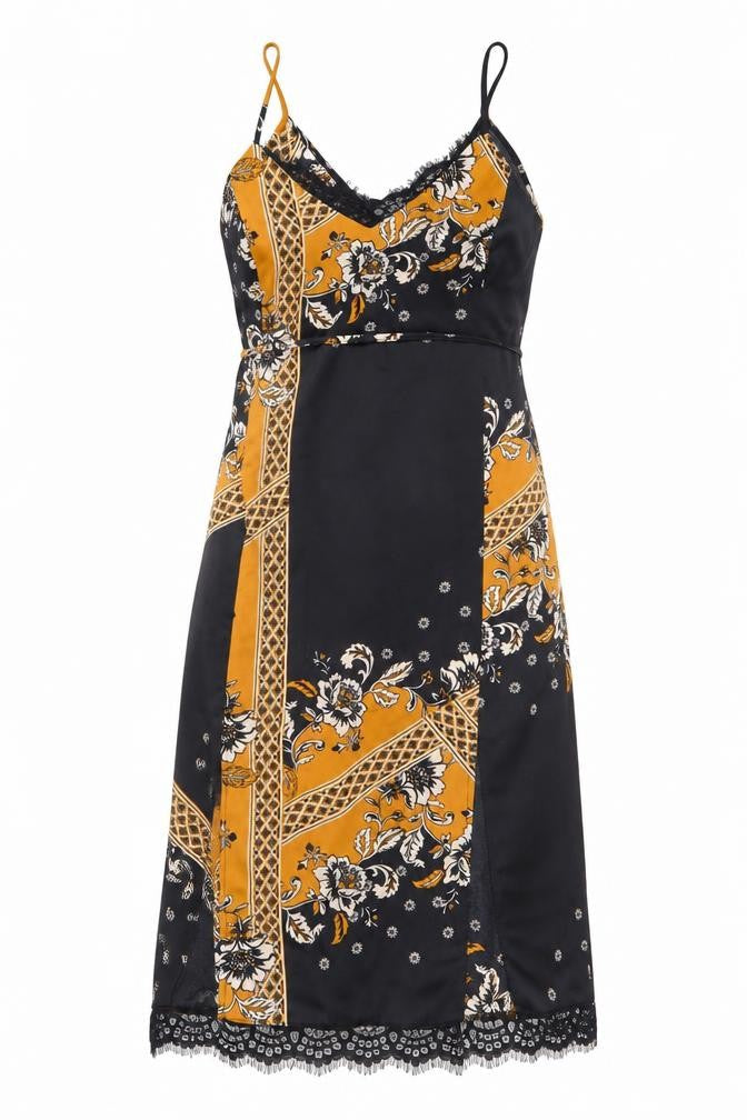 River Island Women's Multicoloured Slip Dress Size 8