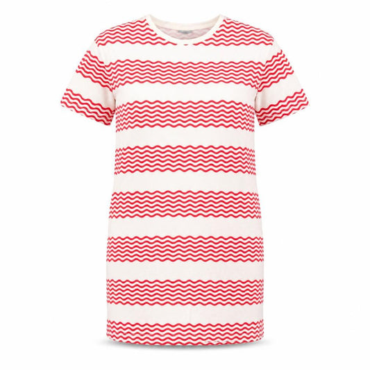 Oliver Bonas Women’s Red Striped T-Shirt Dress