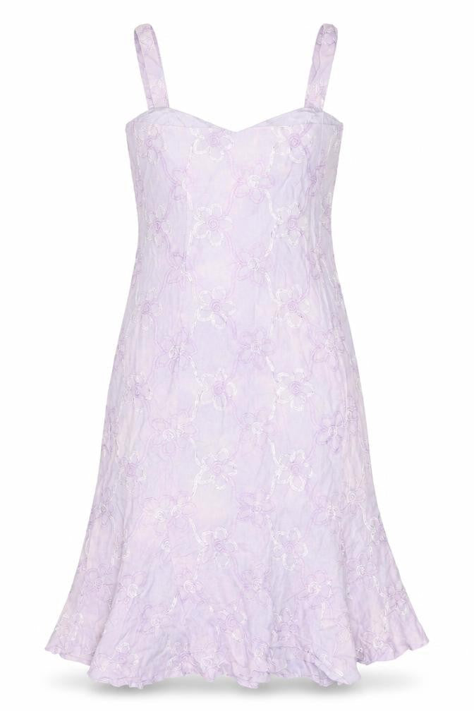 Libra Women's Purple Floral Sleeveless Dress Size 12