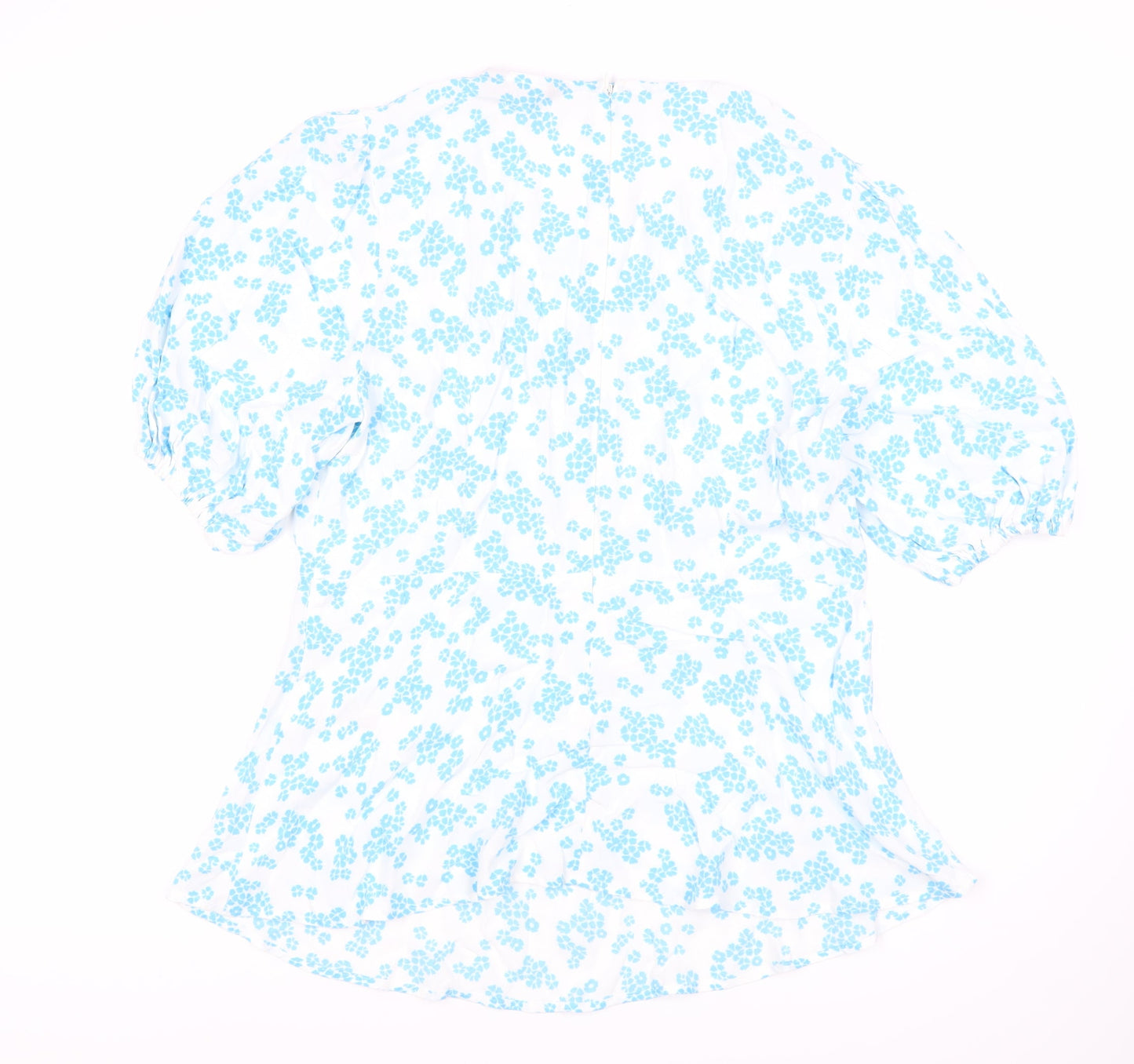 Marks & Spencer Women's Blue Floral Dress Size 12