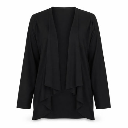 KimiKa Women's Black Open Front Cardigan Medium