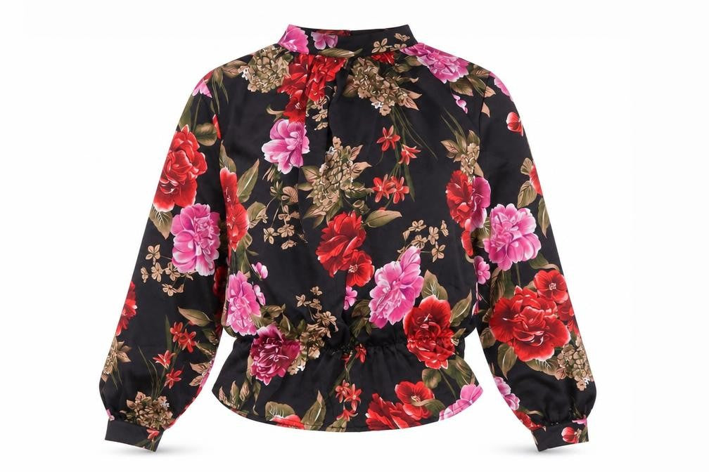 Quiz Women's Multicoloured Floral Blouse, Size 14