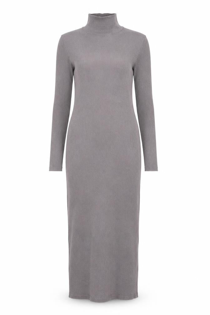 Zara Women's Grey Long Sleeve Dress Size 8