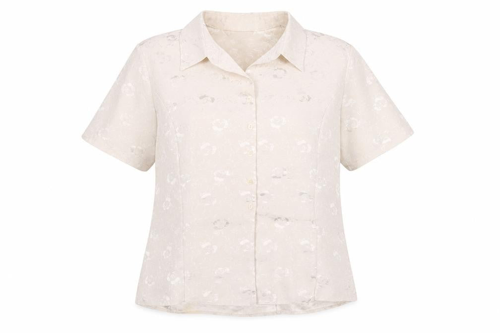 Bonmarché Women's White Floral Button-Up Shirt Size 20