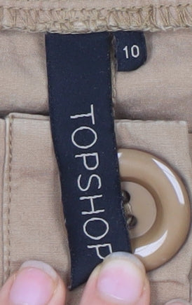 Topshop Women's Brown Balloon Sleeve Dress