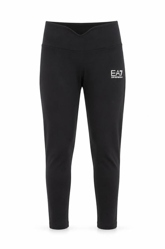 Emporio Armani Girls Black Leggings Size 10 Years Activewear