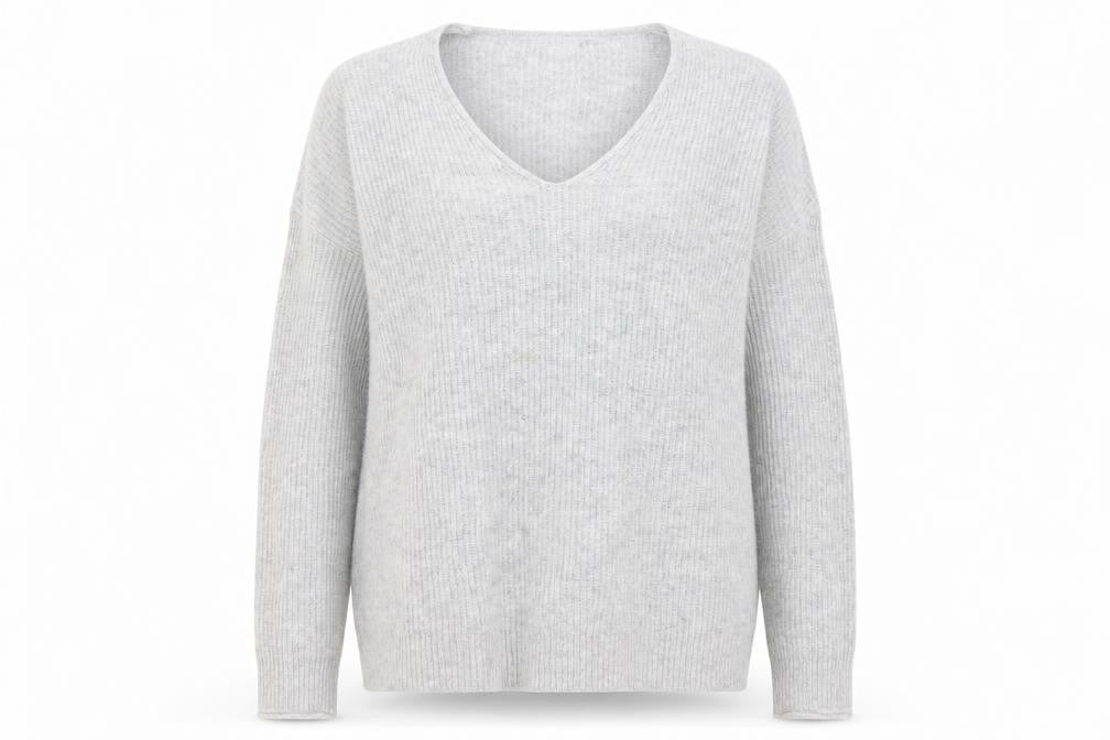 Gap Womens Grey V-Neck Pullover Jumper S