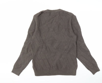 Marks & Spencer Men's Grey Pullover Jumper, Size S