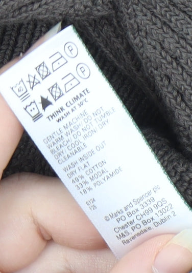 Marks & Spencer Men's Grey Pullover Jumper, Size S