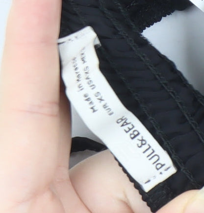 Brand and care label for Pull&Bear Black Camisole Tank V-Neck Beaded 12