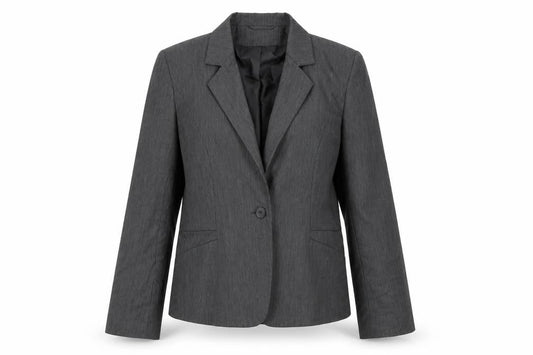 Long Tall Sally Women's Grey Suit Jacket, Size 14