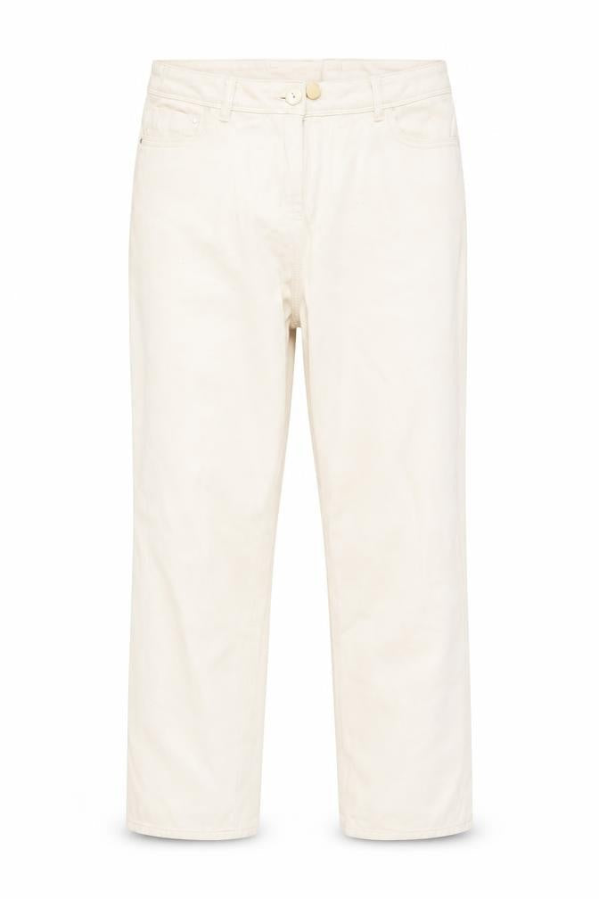 M&Co Women's Ivory Jeans Size 10 Cotton Blend