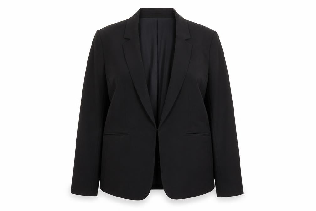 H&M Women's Black Blazer UK 16 Single-Breasted
