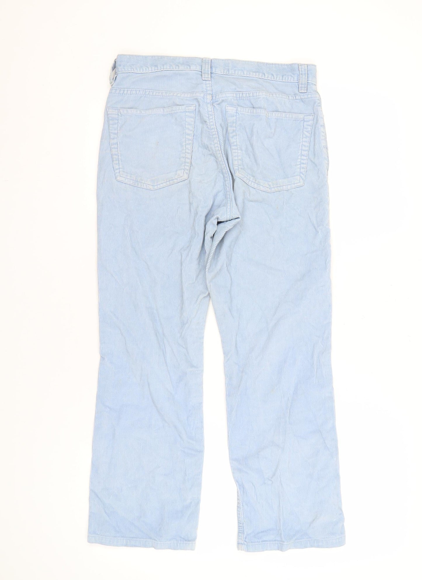 GAP Women's Blue Cropped Bootcut Trousers Size S