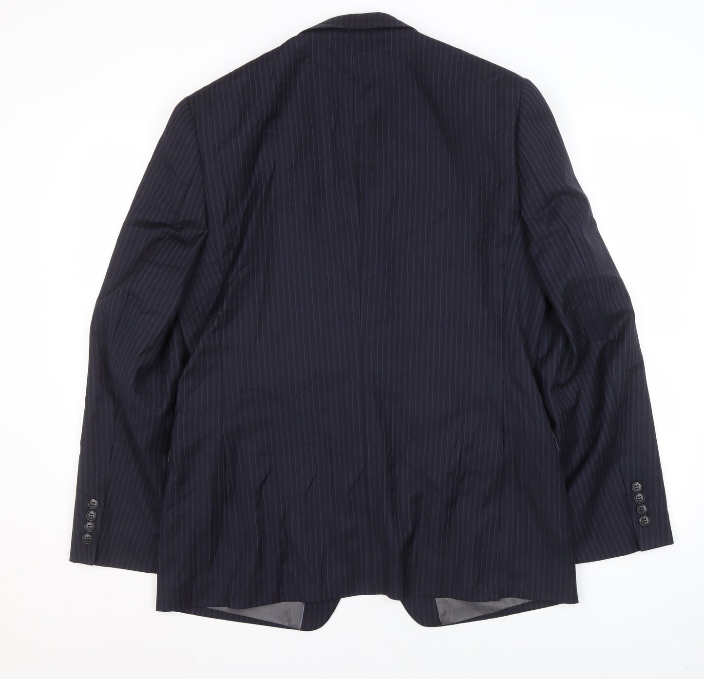 John Lewis Men's Blue Striped Blazer, Size 40R, Classic Fit