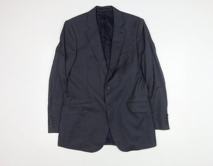 Additional front view of Jaeger Men's Blue Blazer, size 38, Classic Style