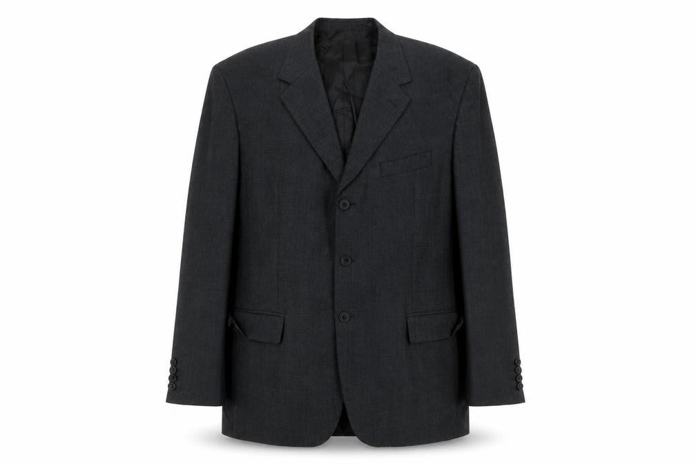 Dehavilland Men's Grey Blazer 46R Single-Breasted