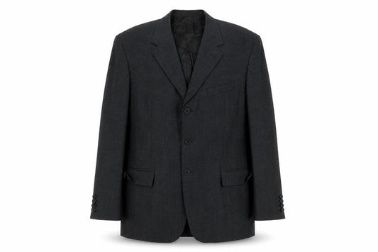 Dehavilland Men's Grey Blazer 46R Single-Breasted
