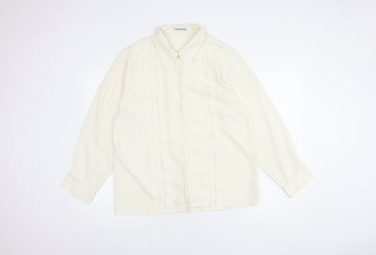 Windsmoor Women's Ivory Long Sleeve Button-Up Shirt