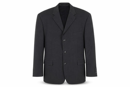 Centaur Men's Grey Short Blazer, Size 46 Short, Wool Blend