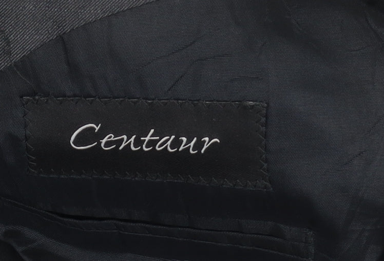 Centaur Men's Grey Short Blazer, Size 46 Short, Wool Blend
