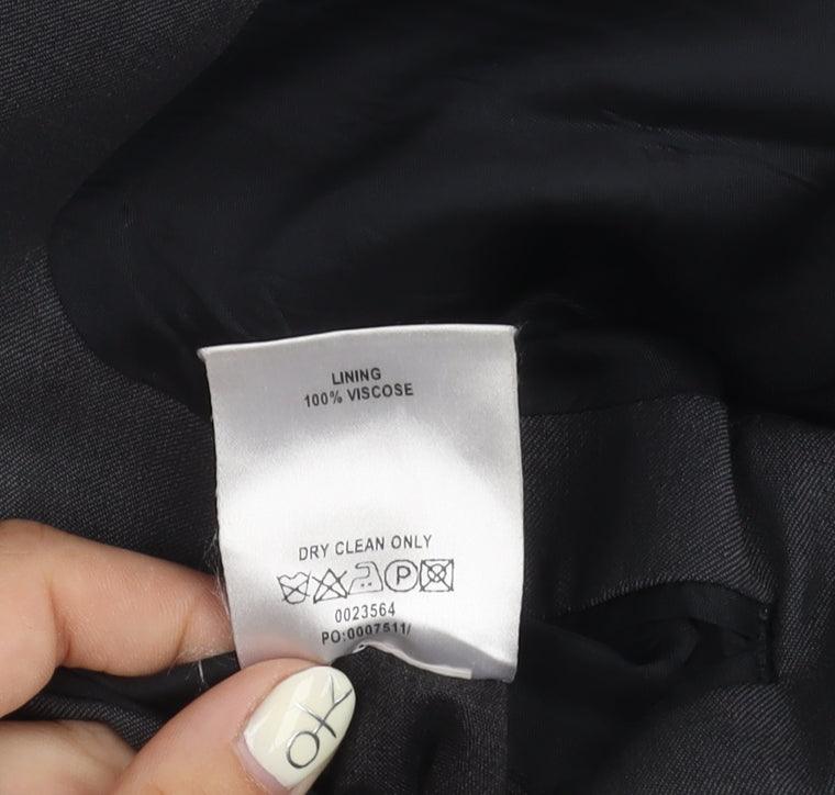 Centaur Men's Grey Short Blazer, Size 46 Short, Wool Blend