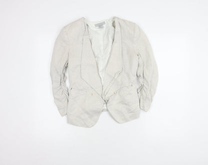 H&M Women's Ivory Blazer - Size 10, Regular Fit