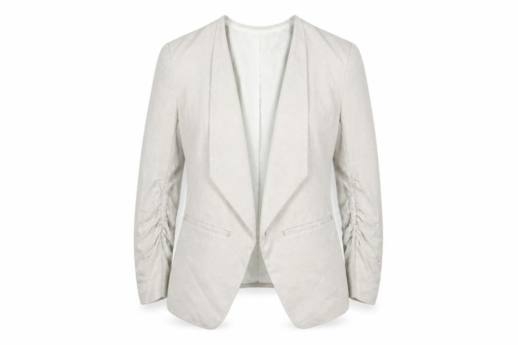 H&M Women's Ivory Blazer - Size 10, Regular Fit