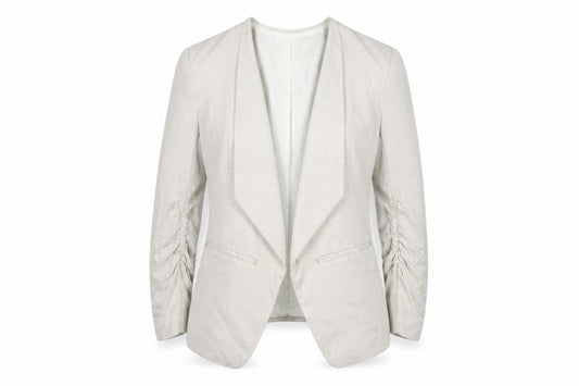H&M Women's Ivory Blazer - Size 10, Regular Fit